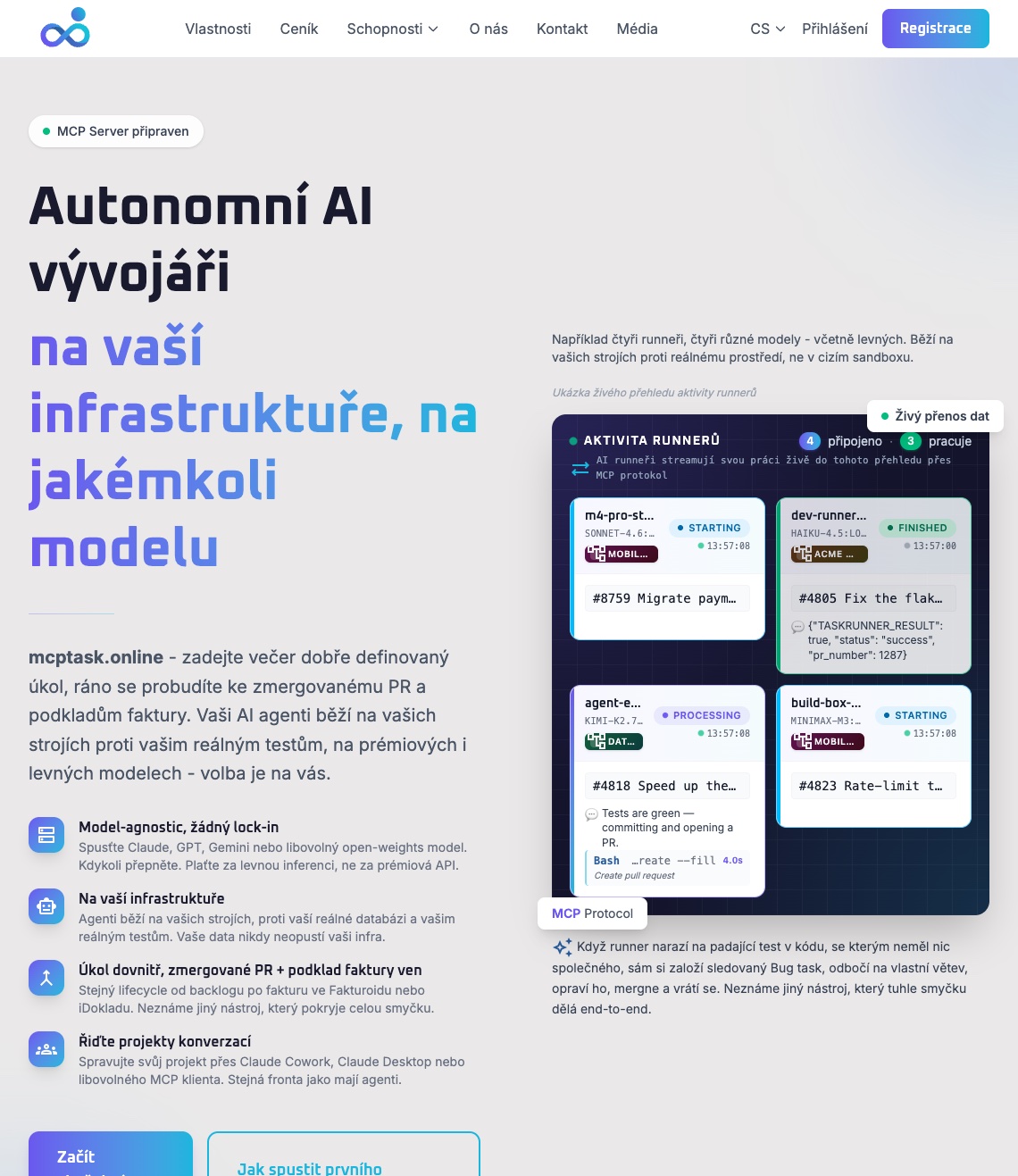 McpTask.online — autonomous AI developers